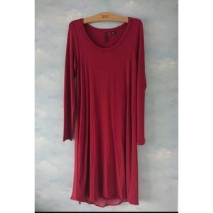 Fall jersey red dress